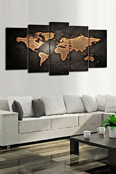 Contemporary, Attractive and Charming Map Wall Art | Home Wall Art ...