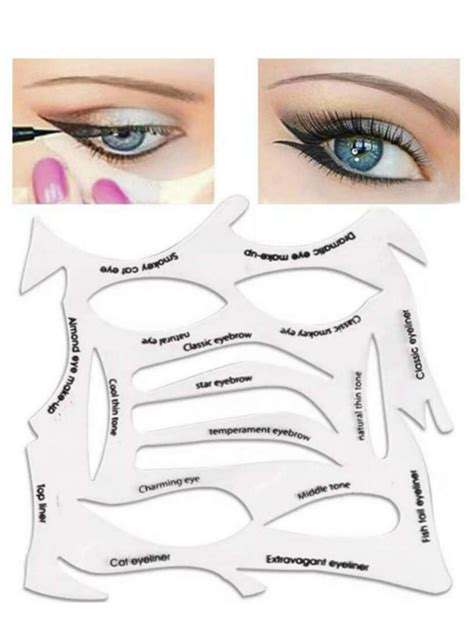 Quick Make Up Stencils Eyeliner Eyebrows Eye Shadow A Makeup