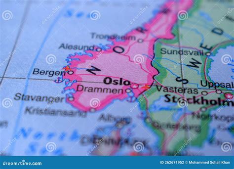 Oslo Country - Geographic Area on the Political Map Macro Close-Up View ...