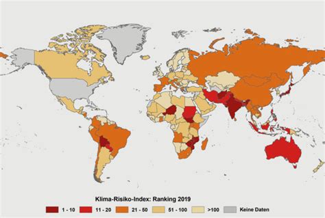 Globaler Klima Risiko Index 2021 Sonnenseite Ökologische