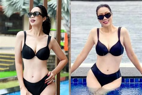 NSƯT Trịnh Kim Chi diện bikini khoe dáng gợi cảm ở tuổi Báo Pháp Luật TP Hồ Chí Minh