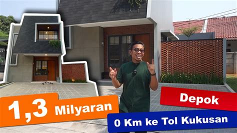 Rumah Lantai Depok Pinggir Jalan Raya Km Ke Tol Kukusan Akses