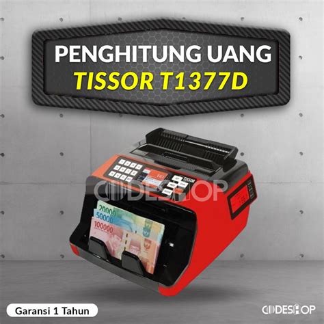 Jual Mesin Hitung Uang Tissor T1377d Alat Penghitung Deteksi Money Counter Shopee Indonesia