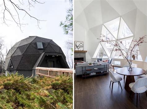 A Geodesic Dome House In Massachusetts Was Given A Contemporary Interior Renovation