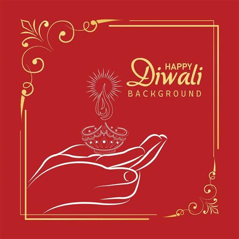 happy diwali diya background with diya decoration 29071823 Vector Art ...