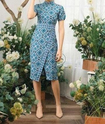 Pin By Citra Damayanti On Simpan Cepat Batik Dress Modern Indigo