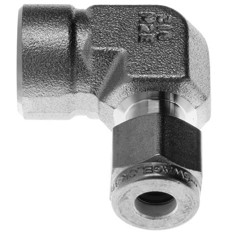 Ideal Vacuum Swagelok SS 400 8 4 Tube Fitting 90 NPT Elbow 1 4 In