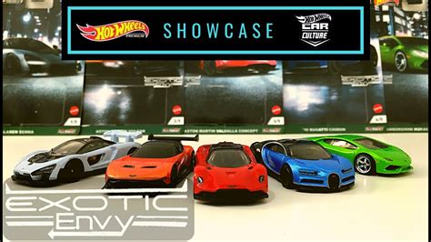 Showcase Hot Wheels 2021 Car Culture Exotic Envy Set YouTube