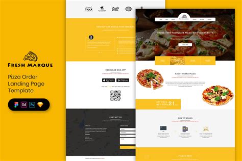 Pizza Landing Page Template Graphic By 3djagan · Creative Fabrica
