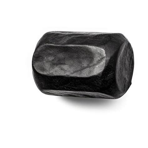 Premium Photo | A black rock with a black stone on it