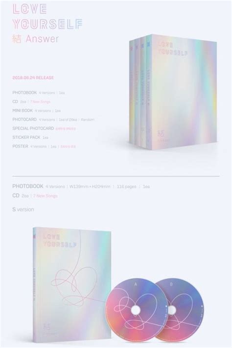 Bts Love Yourself Answer Album Cover - Kpop Bts Love Yourself Answer Notebook Album Cover Poster ...