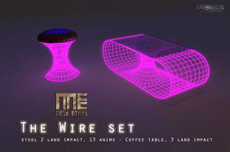 Second Life Marketplace Mesh Entity The Wire Set