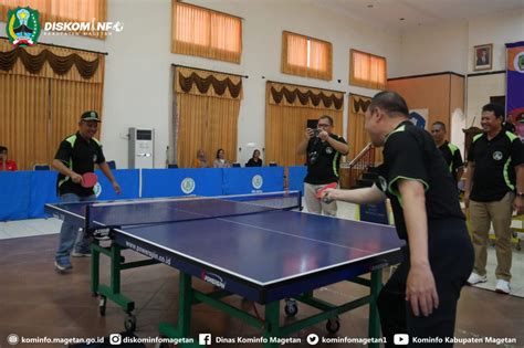 Kejuaraan Tenis Meja Bupati Cup 2023 Magetan Dinas Komunikasi Dan