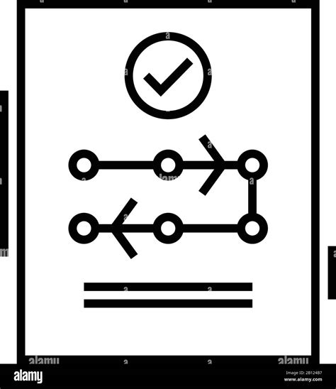 Icono De L Nea De Decisi N Concluyente Signo De Concepto Ilustraci N