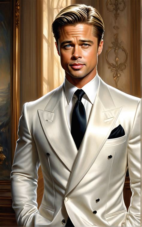 A Painting Of Brad Pitt As Joe Black In The Movie By K Ingrid Playground