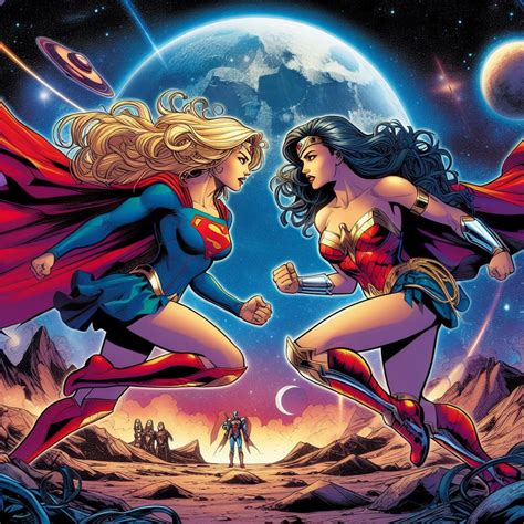 Supergirll And Wonder Woman Fight By Rms19 On Deviantart