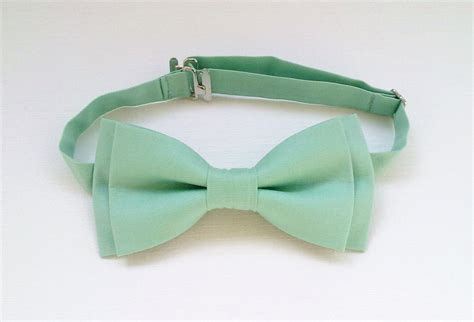 Men S Mint Green Bow Tie Pastel Mint Bow Tie Plain Mint Etsy New Zealand