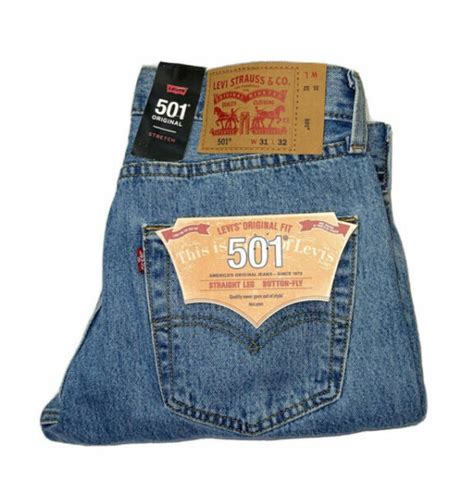 Buy Levis 501 Button Fly Jeans For Men Light Blue 5010134 Online Ebay