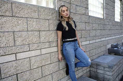 Hd Wallpaper Women Model Blonde Long Hair Jasmine Sanders Jeans