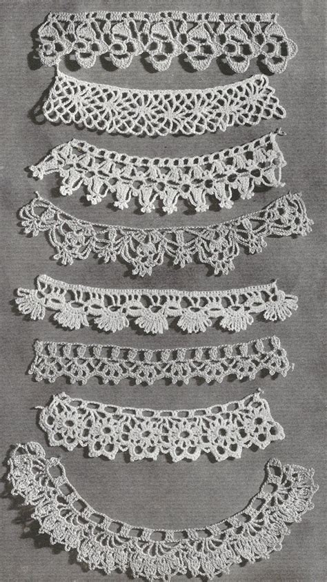 1940 Lace Edgings Vintage Crochet Pattern | Etsy