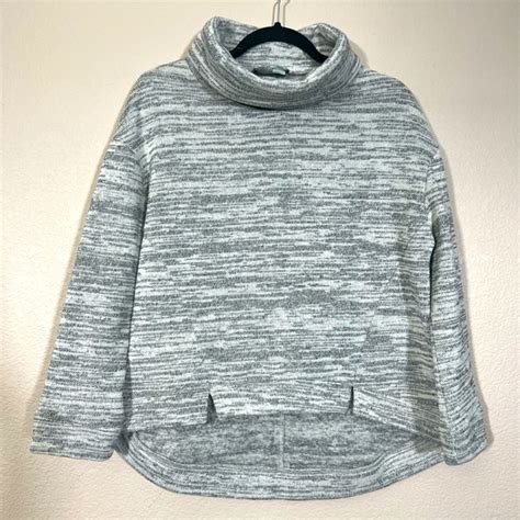 Saturday Sunday Sweaters Saturday Sunday Xs Gray Cowl Neck Sweater