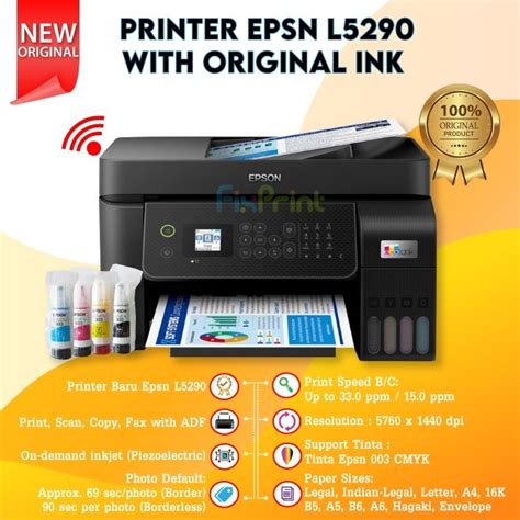 Jual Printer Epson Ecotank L5290 L5296 L3250 L3256 All In One Wifi Wireless Adf Automatic Scan