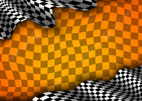 Twisted Black And White Checkered Racing Checkered Flag Background