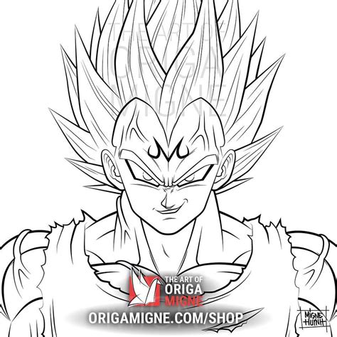 Migne Art Director Illustrator On Tumblr Majin Vegeta Line