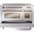 Ilve UPI486NMPSSG 48 Inch Freestanding Induction Range With 6 Elements