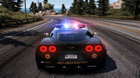 Need For Speed Hot Pursuit Chevrolet Corvette Z06 Police Test