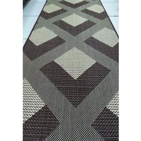 Passadeira Lancer Sisal Antiderrapante 400m X 66cm Preto Enxoval Yenor