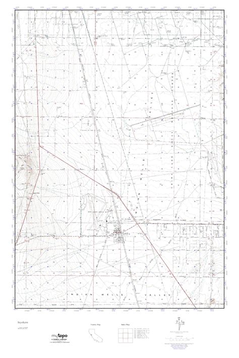 Mytopo Inyokern California Usgs Quad Topo Map