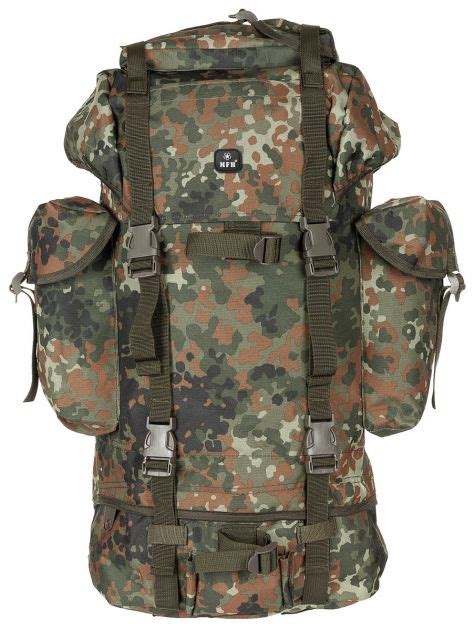 BW Kampfrucksack 65 l Alu Aussteifung flecktarn günstig kaufen