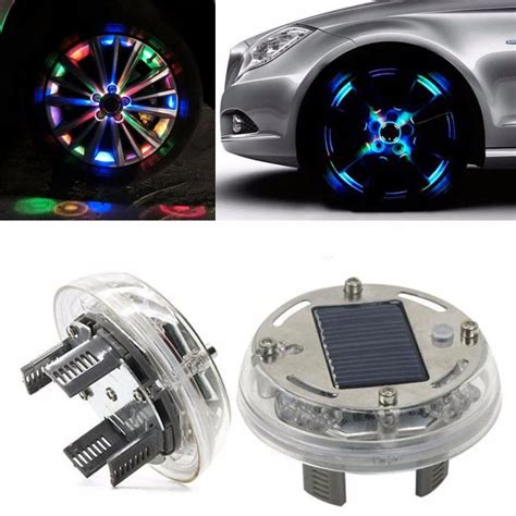 High Qrade Modes Led Rgb Car Auto Solar Energy Flash Wheel Tire