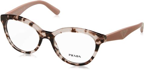 Prada Triangle Pr11rv Eyeglass Frames Roj1o1 50 Pink Havana Pr11rv Roj1