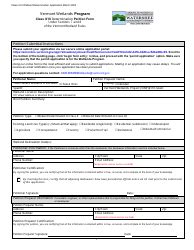 Vermont Class Ii Iii Determination Petition Form Vermont Wetlands