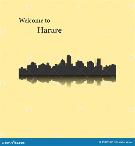 Harare Zimbabwe Stock Vector Illustration Of Horizontal