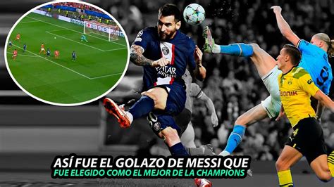 Así FUE el GOLAZO de LEO MESSI que FUE ELEGIDO el MEJOR de la CHAMPIONS