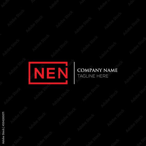 NEN letter logo design on black background. NEN creative initials letter logo concept. NEN ...