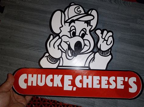 15 Inch Chuck E Cheeses 3d Logo Sign 3d Grelly Uk