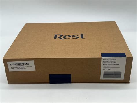 Rest Evercool Flat Sheet Fullqueen 93x108 Infused Cooling