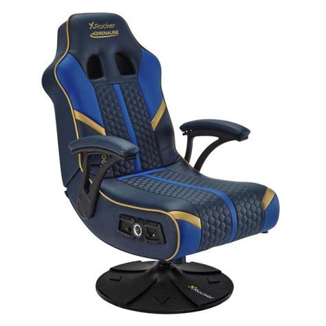 X Rocker Adrenaline V3 2 1 Bluetooth Audio Gaming Chair Blue Toys