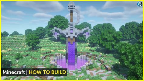 Minecraft How To Build A Nether Sword Portal Tutorial Youtube