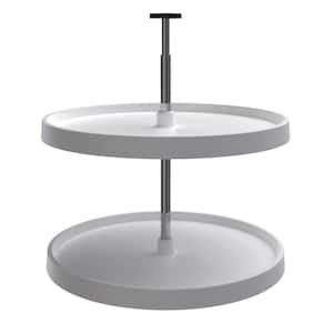 Rev A Shelf Polymer Full Circle 2 Shelf Lazy Susan For Corner Base