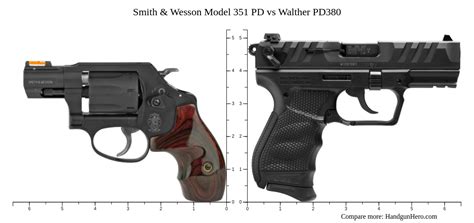 Smith Wesson Model Pd Vs Walther Pd Size Comparison Handgun Hero