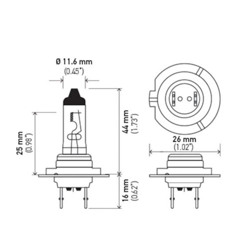 Hella H7 12v 55w Headlamp Bulb