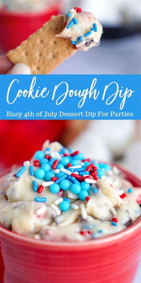 A Quick And Easy 4th Of July Cookie Dough Dip Recipe That Will Win Over Your Guests Creamy Base