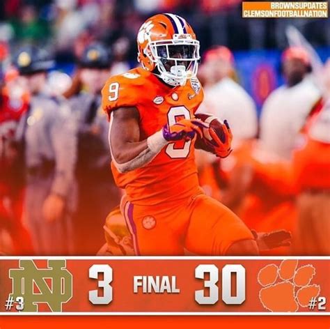 Clemson Is Going To The Natty Clemson Dominated Notre Dame Since The Start Let’s Go