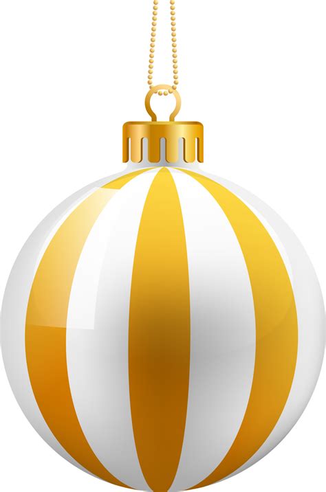 Gold Christmas Balls Clip Art