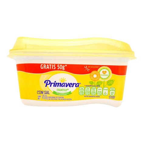 Margarina Con Sal Primavera Chantilly Untable 450 G Walmart